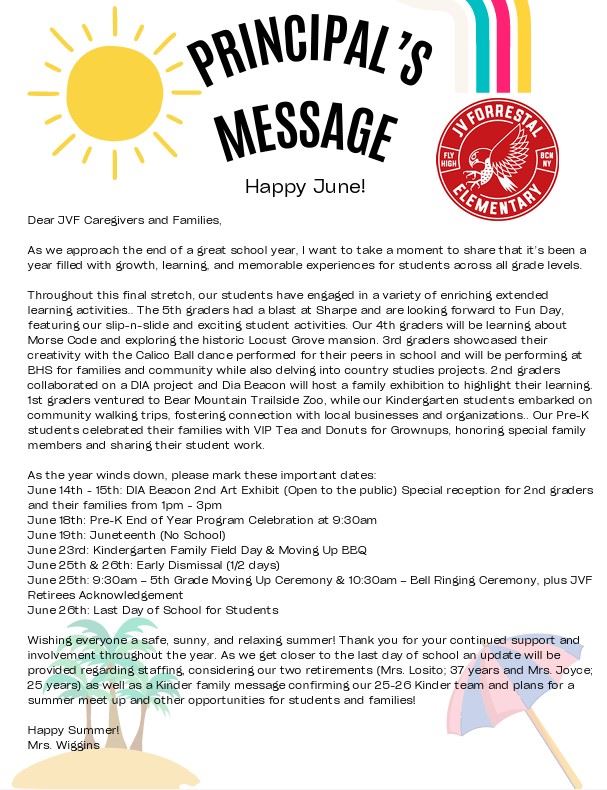  PRINCIPAL'S MESSAGE